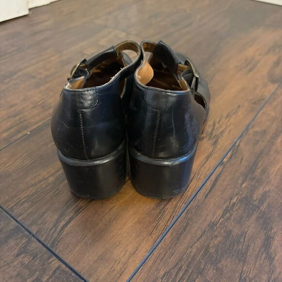 Soho New York size 6.5 Vintage 90s Y2K Black Loafers Academia Preppy Leather - Picture 10 of 10